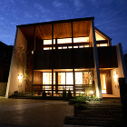 アーキシップス京都 住宅作品「気の流れる家」夜景