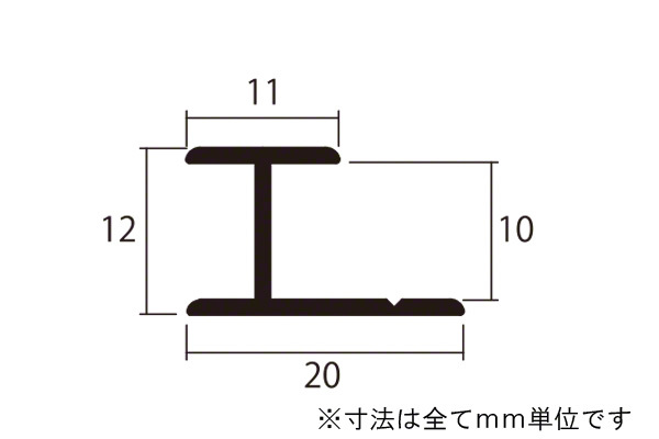 アルミジョイナー H型 B2シルバー