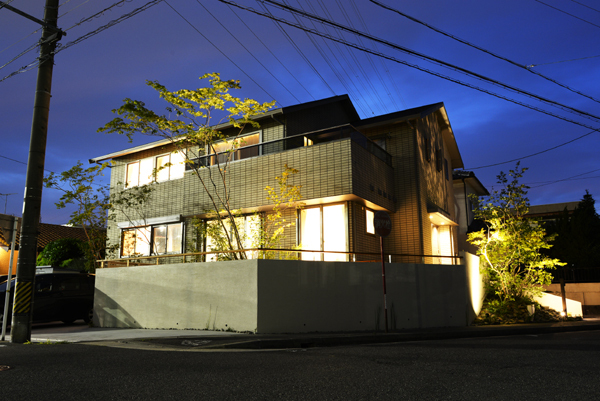 夜景　天空　春バック