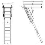 小屋裏収納に入る梯子です。