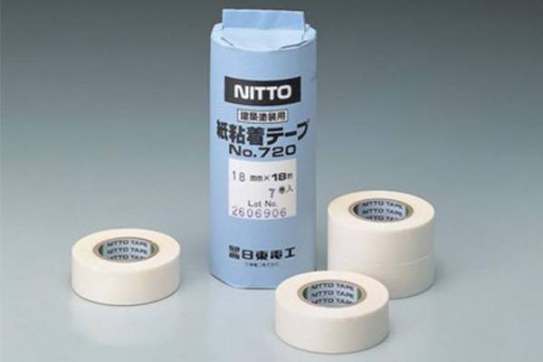 ニットー No.720N 塗装用和紙マスキングテ―プ 白 50mm×1...